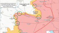 Map of combat actions for July 2, 2025