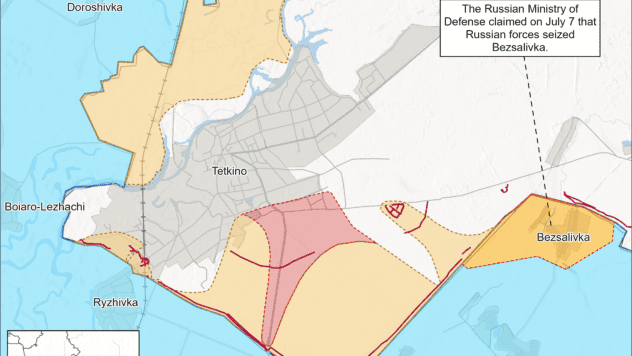 Map of combat actions