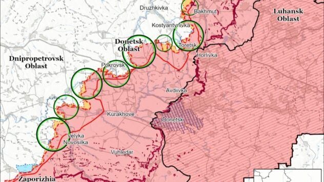 Map of military actions in Ukraine on 9 June 2025