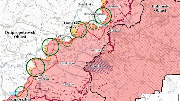 Map of combat actions for July 5, 2025