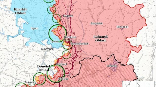 Map of combat actions for July 5, 2025